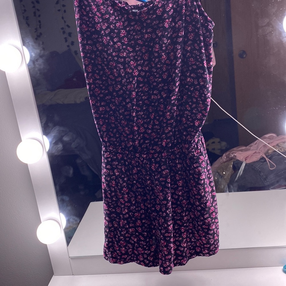 Black with pink flowers romper from American Eagle